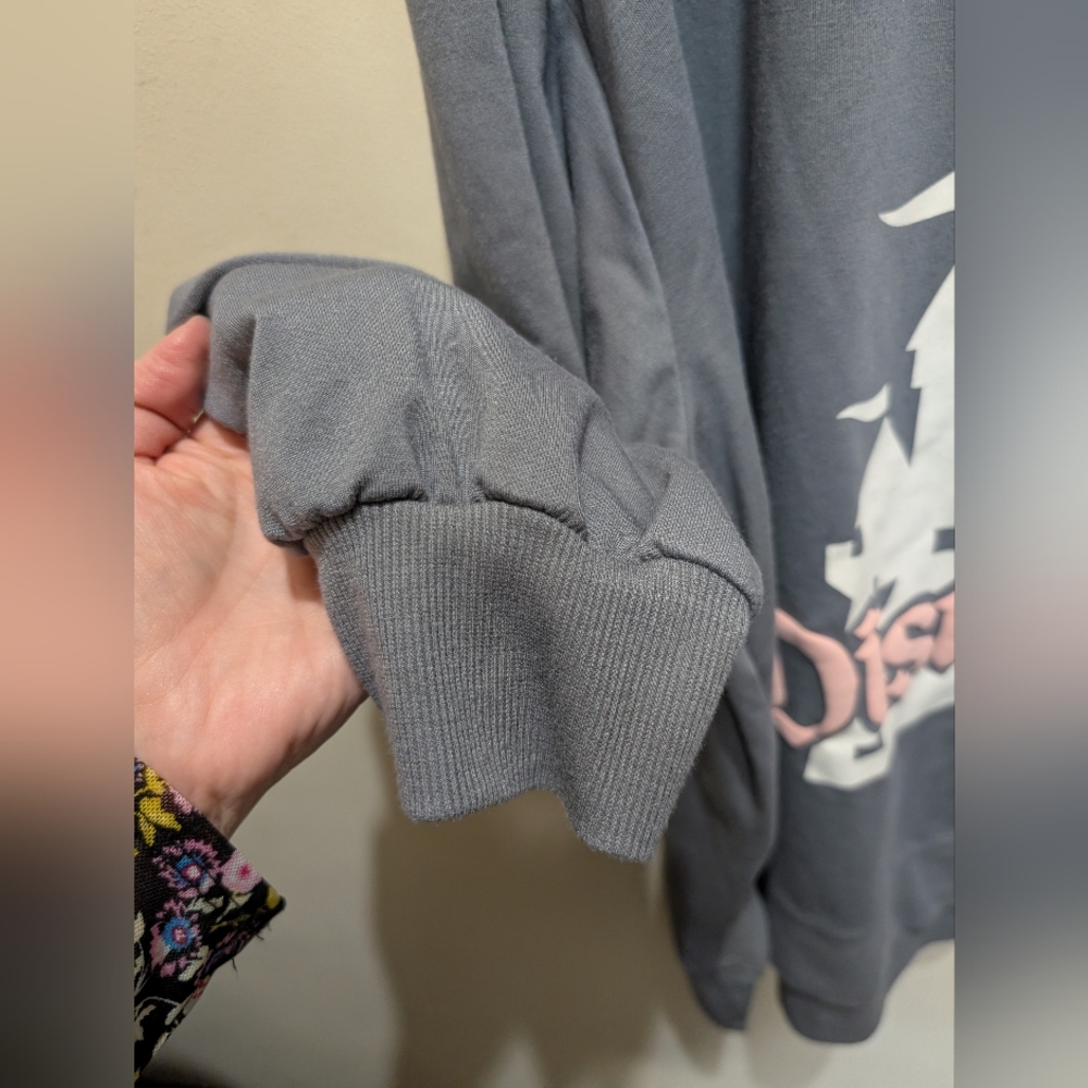 Disneyland Gray Embossed Long Sleeve Shirt - Picture 5 of 8